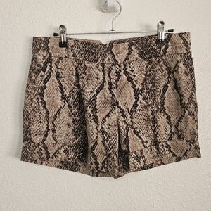 BCBGMAXAZRIA snake print shorts size 4
